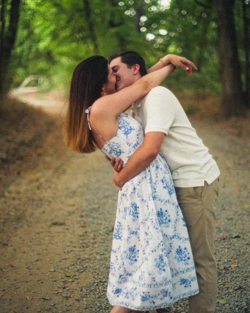 Candid photo of Jackie and Dylan